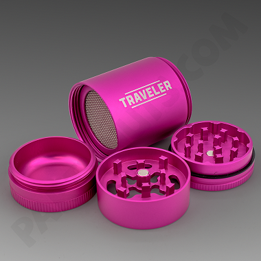 Santa Cruz 4pc Small Traveler Grinder- Pink