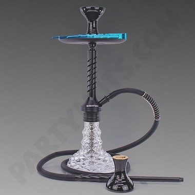 ShishaTech Jaxx 1 Hose Hookah - Black 17"