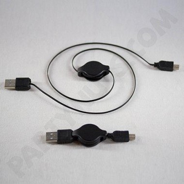 Charger: Mini USB Retractable Charger